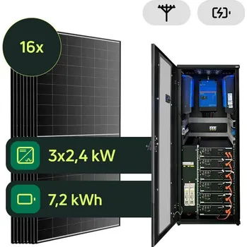 solární set Ecoprodukt Hybrid Victron 6,9kWp 9,6kWh 3-fáz RACK předpřipravený solární systém