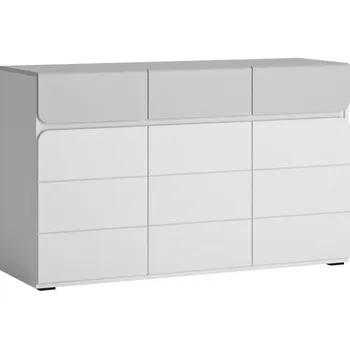 Komoda Prostorná komoda se zásuvkami a dvířky do dětského pokoje Flexi - Meble Wojcik Bílý Alpin Supermat / Billbergia 126x77 cm