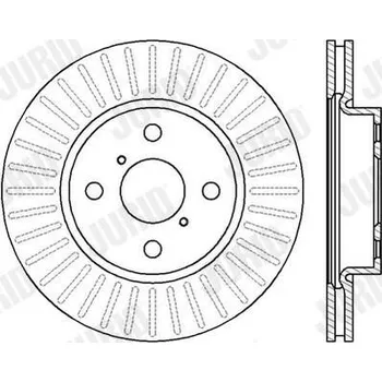 Brzdový systém Brzdový kotouč JURID 562421JC
