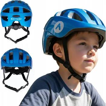 Cyklistická přilba Dětská cyklistická helma ATTABO K200 modrá XXS Technologie In-mold