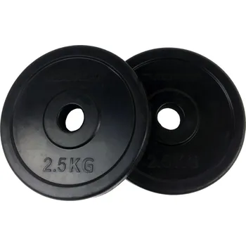 Sport TUNTURI Kotouč pogumovaný 30 mm varianta 2,5 kg / 30 mm ČERNÁ