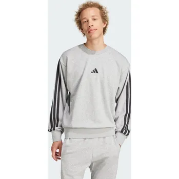 Dámská mikina ADIDAS Mikina Essentials 3-Stripes French Terry XL ČERNÁ|ŠEDÁ