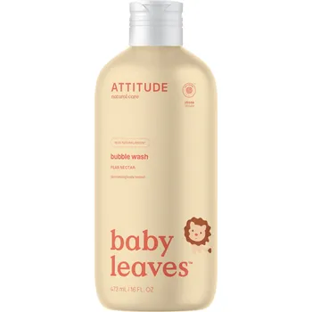 Dětský přípravek do koupele Attitude Baby Leaves Bubble Wash s vůní hruškové šťávy 473 ml