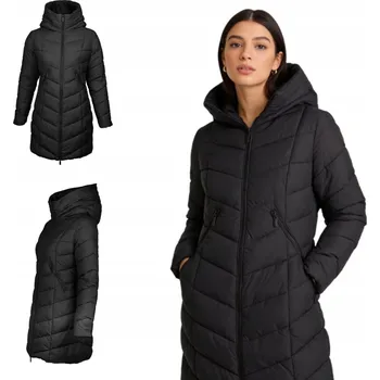 Dámská bunda Dámská zimní péřová bunda dlouhá s kapucí VALVESTINO Captain Mike XL