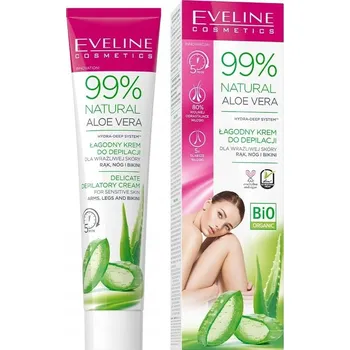 Depilační krém Eveline Cosmetics 99% Natural Aloe Vera 125 ml 150 g