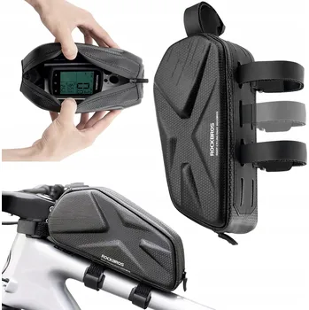 brašna na kolo Brašna na kolo Rockbros vyztužená, na rám, na horní rámovou trubku 1,4l - černá