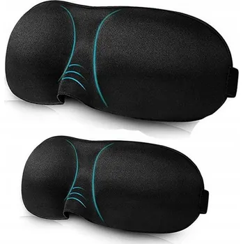 Škraboška na spaní Mawe maska na spaní saténová černá