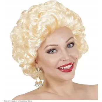 Karnevalová paruka Widmann paruka krátké vlasy světlá blond kudrnaté