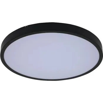 LED stropní Stropní Svítidlo do koupelny černý kulatý 30cm IP44 změna barev Rabalux