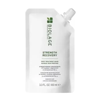 Vlasová regenerace Biolage Strength Recovery Deep Treatment Mask maska pro poškozené a oslabené vlasy 100 ml