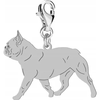 Přívěsek Stříbrný přívěsek (charms) s francouzským buldočkem - MOŽNOST VLASTNÍHO VĚNOVÁNÍ