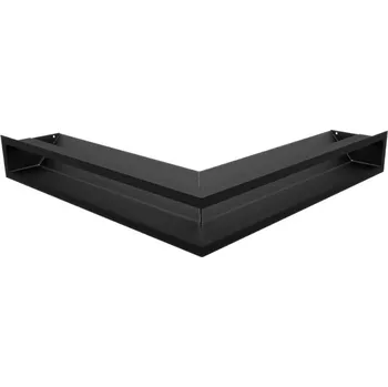 Krbová kamna Krbová mřížka Luft rohová černá 560x560x90 mm