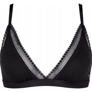 Podprsenka Sloggi podprsenka braletka černá GO Ribbed Bralette, velikost XS