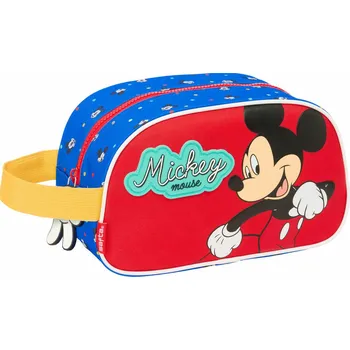 Kosmetická taška Dětská kosmetická taška s poutkem Mickey Mouse Clubhouse Good day Modrá (26 x 15 x 12 cm)