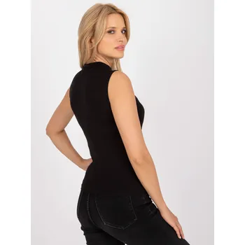 Černá halenka bez rukávů se stojáčkem BERRAK černá 1949003