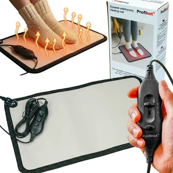 VYHŘÍVACÍ PODLOŽKA vyhřívací podložka VODĚODOLNÁ s REGULÁTOREM pro nohy 30x50cm 50W