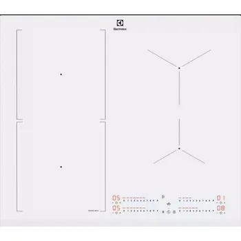 Varná deska Indukční varná deska Electrolux CIS62450FW 59 Cm 4 plotýnky Bílá