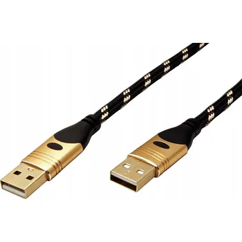 Datový kabel ROLINE-GOLD USB 2.0 kabel USB A(M) - USB A(M), 3m