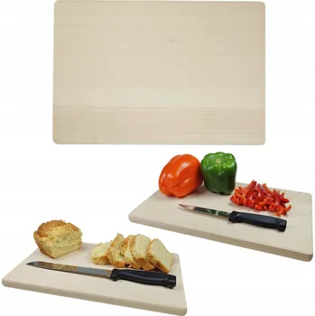 Kuchyňské prkénko DŘEVĚNÉ PRKÉNKO NA KRAJENÍ ZELENINY BUK 35x24CM