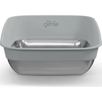 Podestýlka pro kočku LitterLocker by Litter Genie® Platinum zásobník na stelivo nerezová ocel / šedá kočka