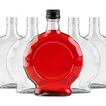 Sklenice SADA 5x Skleněná láhev MEDAILON 250 ml 0,25 l na LIKÉRY, LIKÉRY, VÍNO