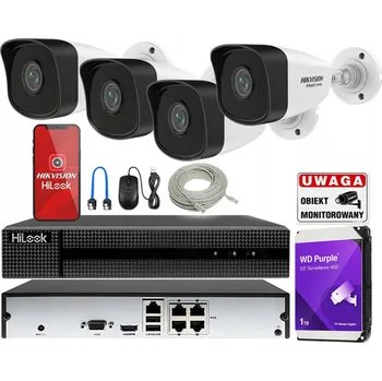 Bezpečnostní kamera HIKVISION Sada pro FHD monitoring s detekcí pohybu a IR přísvitem