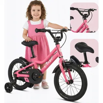 Dětské kolo Dětské kolo Attabo KNACK 14" kolo 14" růžové