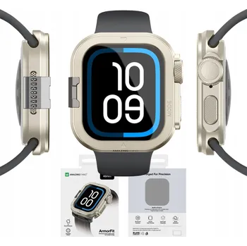 Pouzdro na mobilní telefon Pouzdro kovové AMAZINGTHING Titan Pro pro Apple Watch 11 46mm hliníkové - šedé