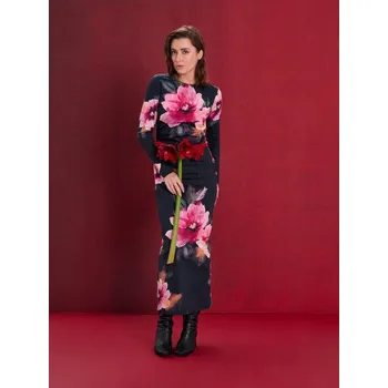 Dámské šaty Sinsay - Bavlněné maxi šaty s květinovým vzorem - vícebarevná - 259GY-MLC - 259GY-MLC-XXL