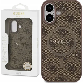 Pouzdro na mobilní telefon Guess Zadní Kryt pro Apple iPhone 17 hnědý