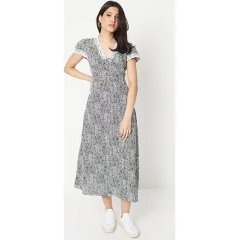 Dámské šaty DOROTHY PERKINS VZOROVANÉ MIDI ŠATY (38)