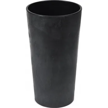 Květináč Květináč Lilia Efekt Betonu průměr 250 mm černý beton Lamela