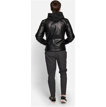 Pánská casual bunda Redefined Rebel Bunda z imitace kůže Chris 225008 Černá Regular Fit L