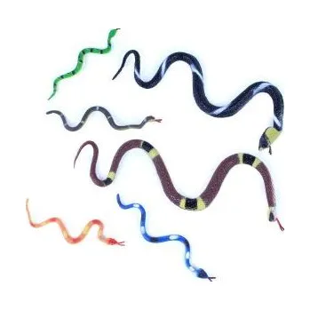 Gumový had - mix 6 ks - Halloween