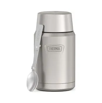 Termoska Thermos Icon 710 ml se skládací lžící a šálkem nerez Šedá termoska na jídlo + DÁREK DLE VÝBĚRU!