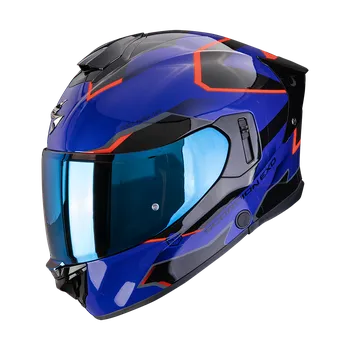 Helma na motorku EXO-530 AIR CLIP modro/černo/červená XXL (63/64)