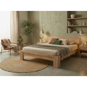 Postel Dubová postel Montana Sonoma Rozměr: 180x200