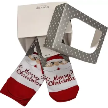 Dámská móda Ponožky v krabičce On a Ona Merry Christmas (2 páry) - šedá / C