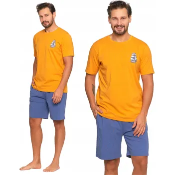 Pánské pyžamo Moraj pánské pyžamo PDM3100-002 krátký rukáv, velikost M