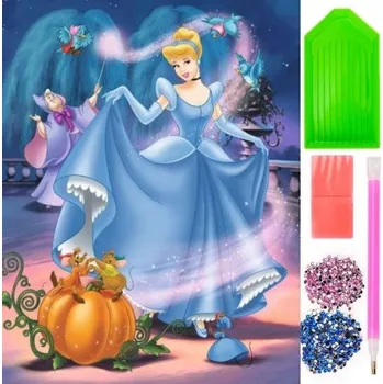 Obraz DIAMANTOVÁ VÝŠIVKA S MOTIVEM SNĚHURKY, PRINCEZNA 5D