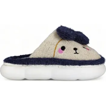 Dámská obuv Pantofle Domácí Dámské Pejsek Bamboše Béžové Teplé Pohodlné Papuče 36/37