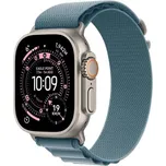 Apple Watch Ultra 3 GPS + Cellular 49mm Natural Titanium Case with Light Blue Alpine Loop - Medium