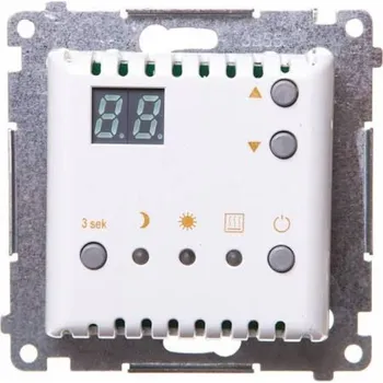Kontakt-Simon Simon 54 Digitální termostat s vnitřním kroužkem modulu snímače teploty bílý (DTRNW.01/11)