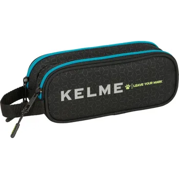 Penál Dvojitý penál s poutkem Kelme Iron Černá (21 x 8 x 6 cm)