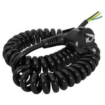 Napájecí kabel Flexošňůra kroucená černá - 3x1mm 5m