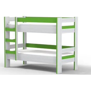 Postel BRADOP Poschodová postel CASPER C123 Barevné provedení: CEZ - CREME ZELENÁ