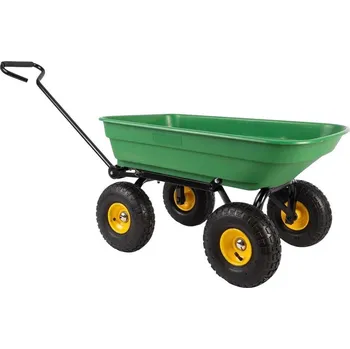 Kolečko HOGLER 3954 Zahradní přepravní vozík výklopný, 200 Kg, zelená