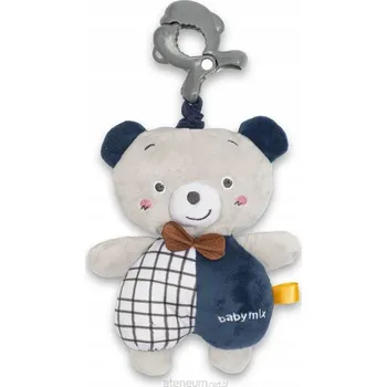 plyšák Plyšová hračka Závěsný Medvídek hračka s hracím strojkem Přívěsek Baby Mix