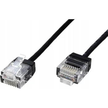 Síťový kabel Patchcord Roline U/UTP 6a RJ45 / RJ45 0,5 m černý
