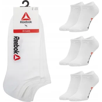 Pánské ponožky Reebok Ponožky bílé velikost 43-45 kotníkové ponožky bílé